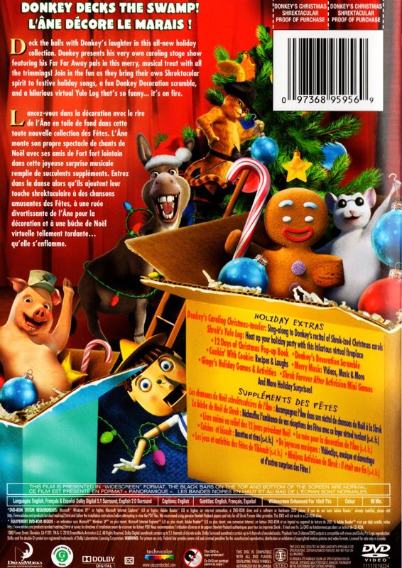 Donkey's Christmas Shrektacular cover or packaging material - MobyGames