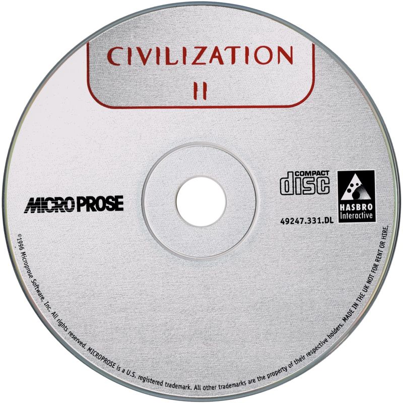Media for Sid Meier's Civilization II (Windows 3.x) (Hasbro Interactive Classic release)
