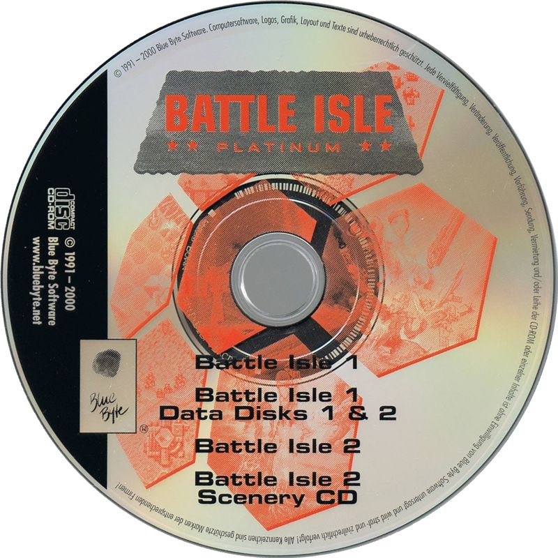Media for Battle Isle: Platinum (DOS and Windows): Battle Isle 1 (Data Disc 1 & 2) & Battle Isle 2 (Scenery Disc)