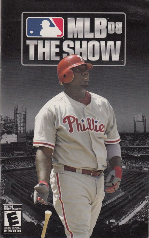 Manual for MLB 08: The Show (PlayStation 2): French Manual - Front