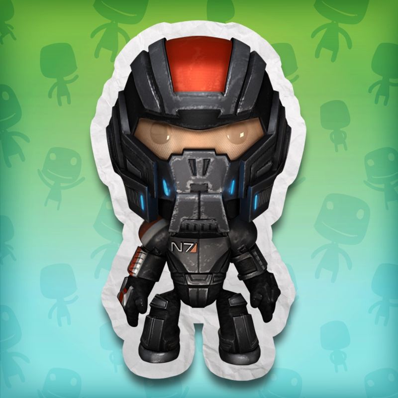 Front Cover for LittleBigPlanet 2: Commander Shepard Costume (PlayStation 3 and PlayStation 4) (download release)