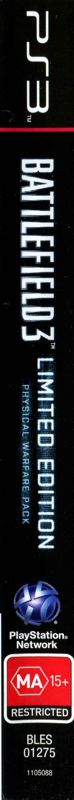 Spine/Sides for Battlefield 3: Limited Edition - Physical Warfare Pack (PlayStation 3)