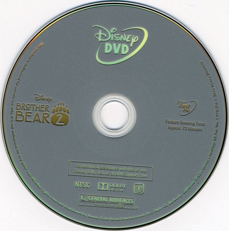 Media for Brother Bear 2 (included game) (DVD Player)