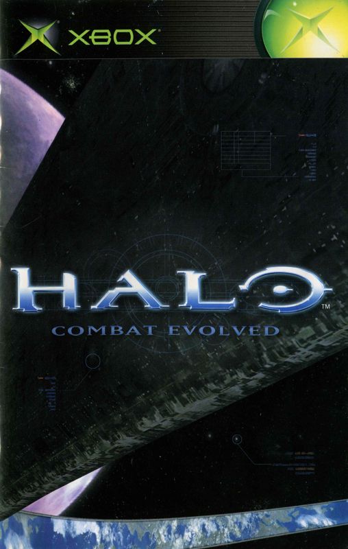 Manual for Halo: Combat Evolved (Xbox) (Classics release bundled with console): Front