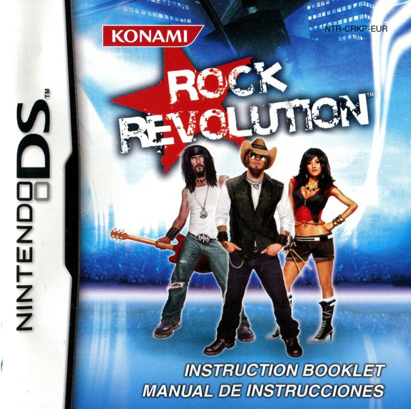 Manual for Rock Revolution (Nintendo DS): Front
