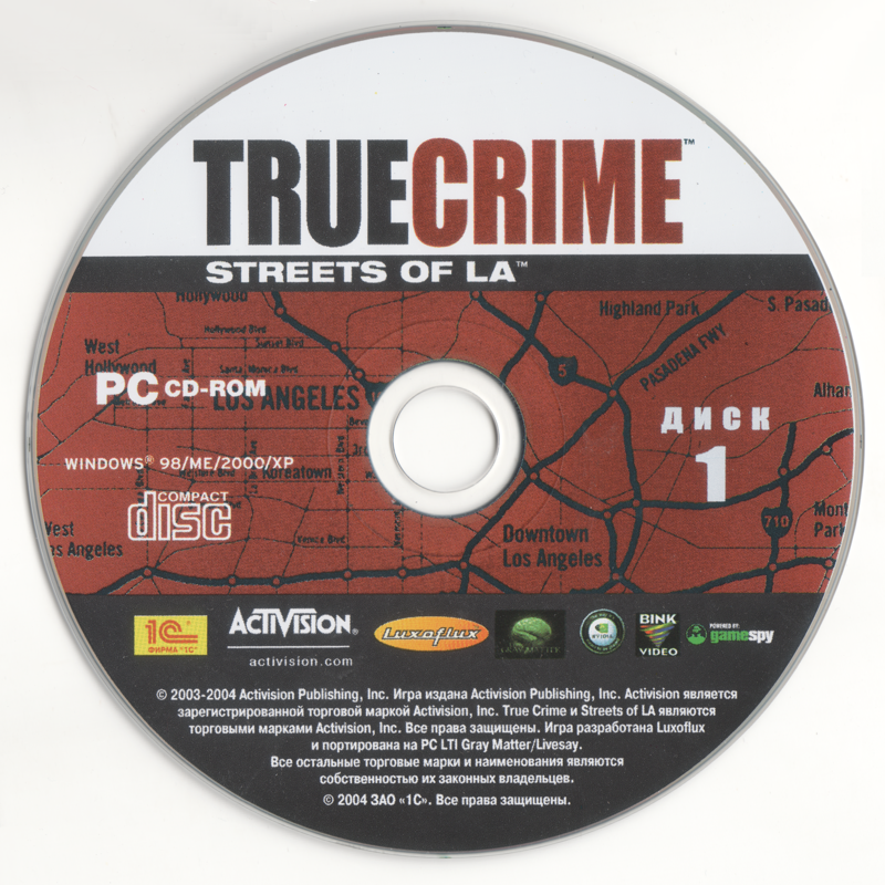 Media for True Crime: Streets of LA (Windows): CD 1/4