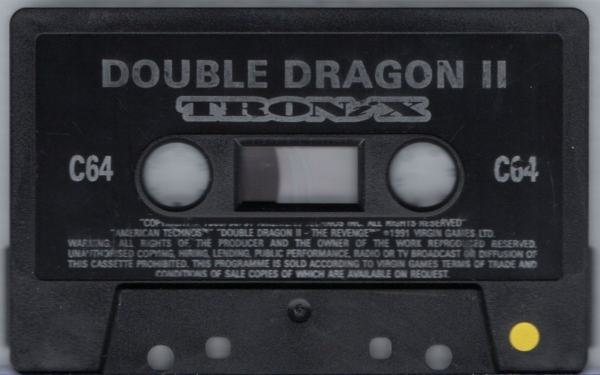 Media for Double Dragon II: The Revenge (Commodore 64)