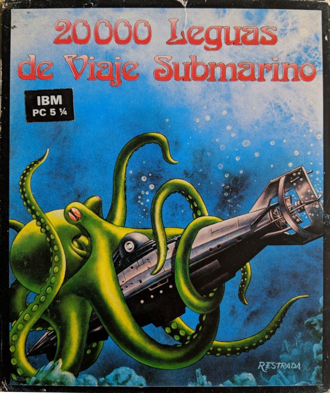 Front Cover for 20,000 Leagues Under the Sea (DOS)