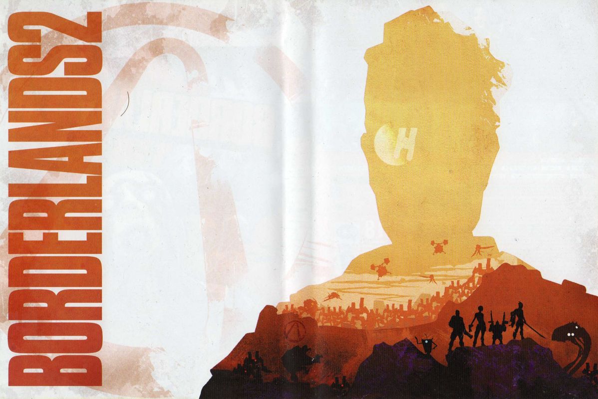 Inside Cover for Borderlands 2 (Xbox 360)