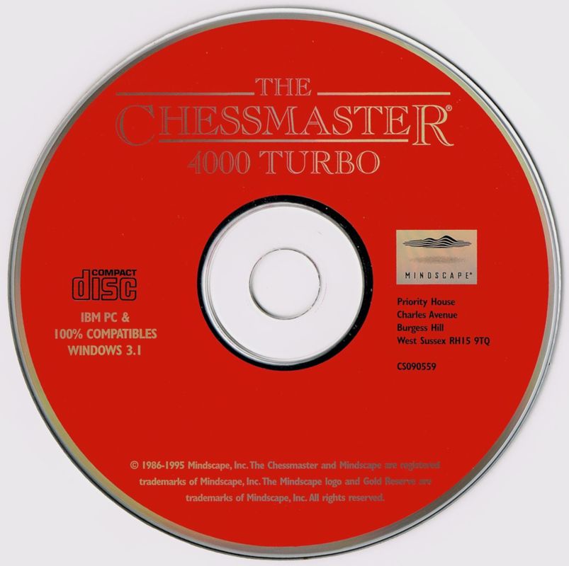 Media for The Chessmaster 4000 Turbo (Windows 3.x)