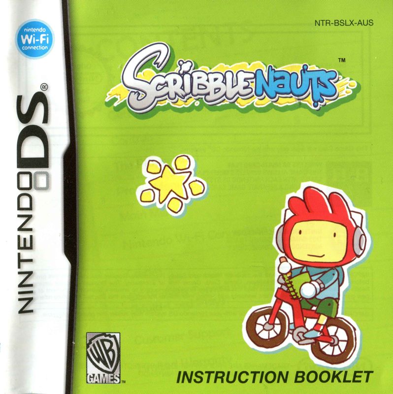 Manual for Scribblenauts (Nintendo DS): Front