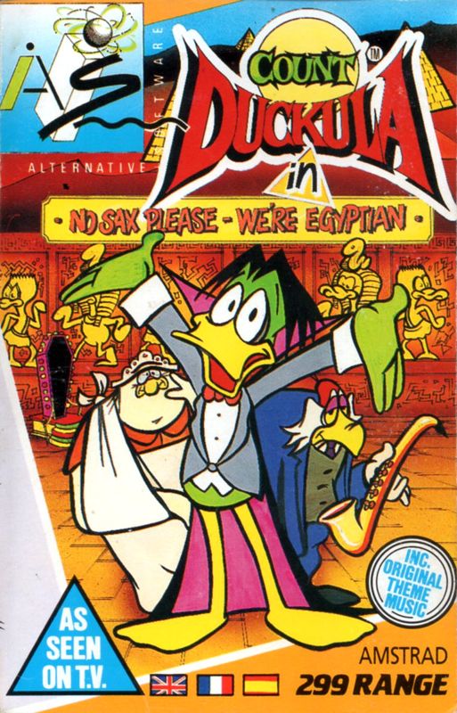 Front Cover for Count Duckula in No Sax Please - We're Egyptian (Amstrad CPC)