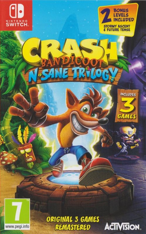 Front Cover for Crash Bandicoot: N. Sane Trilogy (Nintendo Switch)