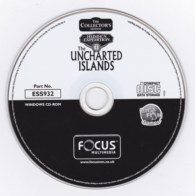 Media for Hidden Expedition: The Uncharted Islands (Collector's Edition) (Windows) (Focus Essentials release)