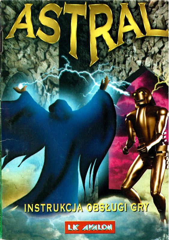 Manual for Astral (Amiga): Front