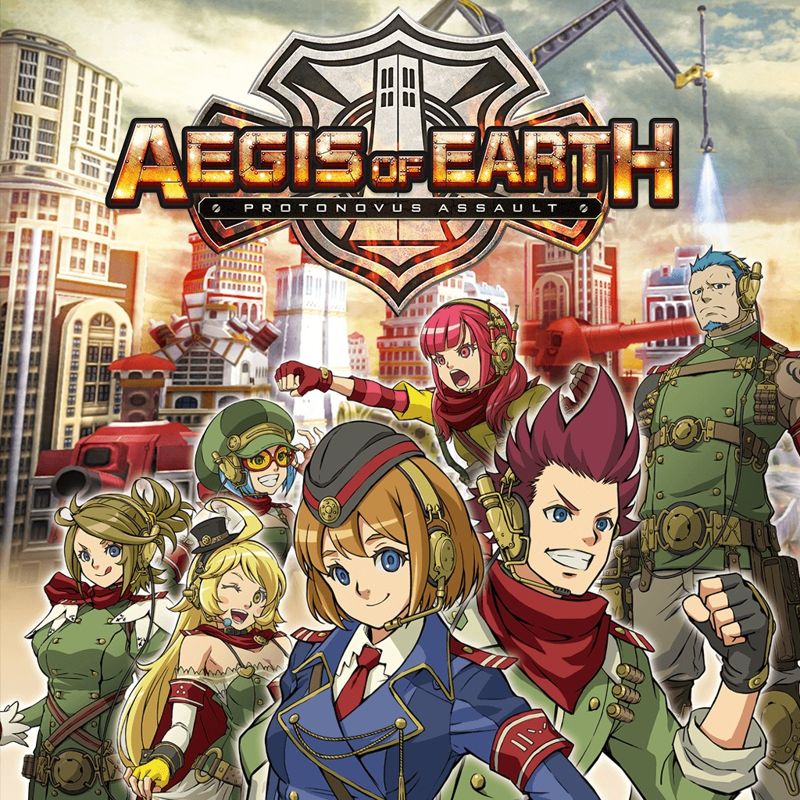 Front Cover for Aegis of Earth: Protonovus Assault (PS Vita and PlayStation 3 and PlayStation 4) (download release)