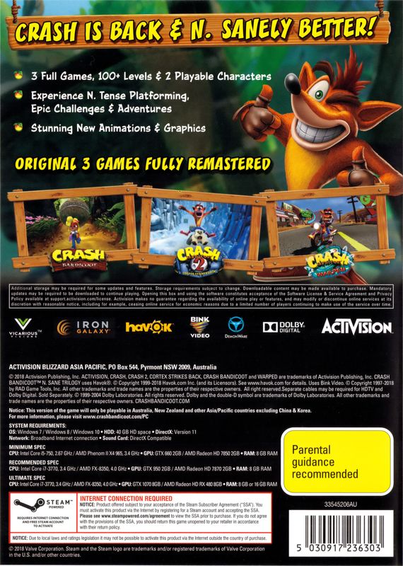 Crash Bandicoot™ N. Sane Trilogy on Steam