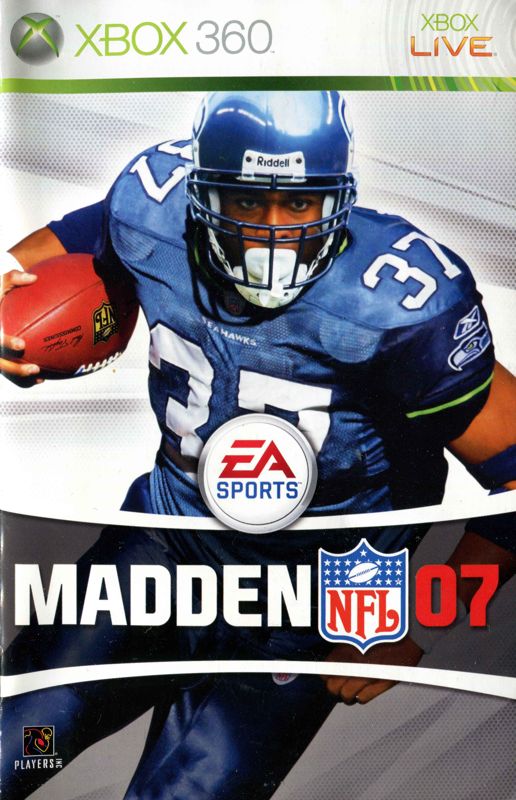 Manual for Madden NFL 07 (Xbox 360): Front