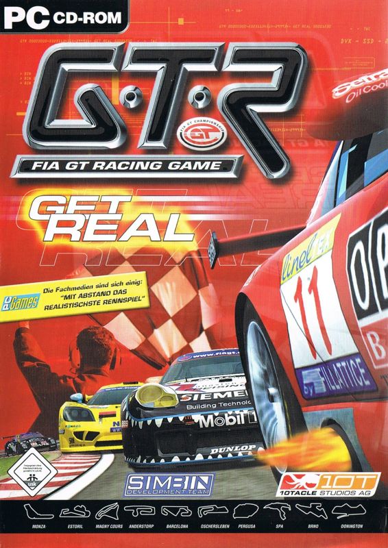 Front Cover for GTR: FIA GT Racing Game (Windows) (Re-release)