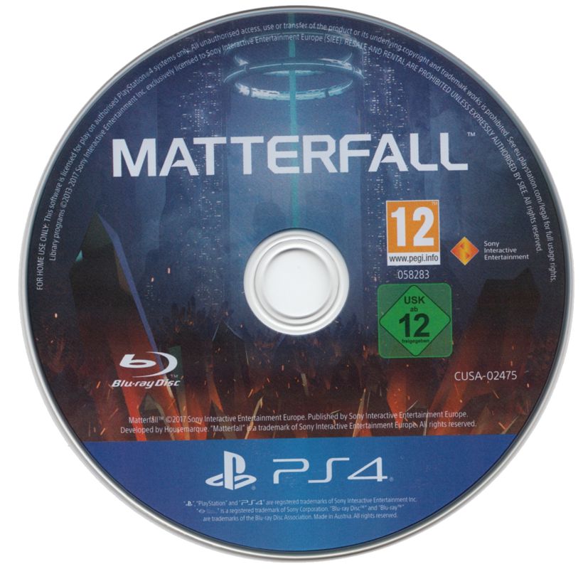 Media for Matterfall (PlayStation 4)