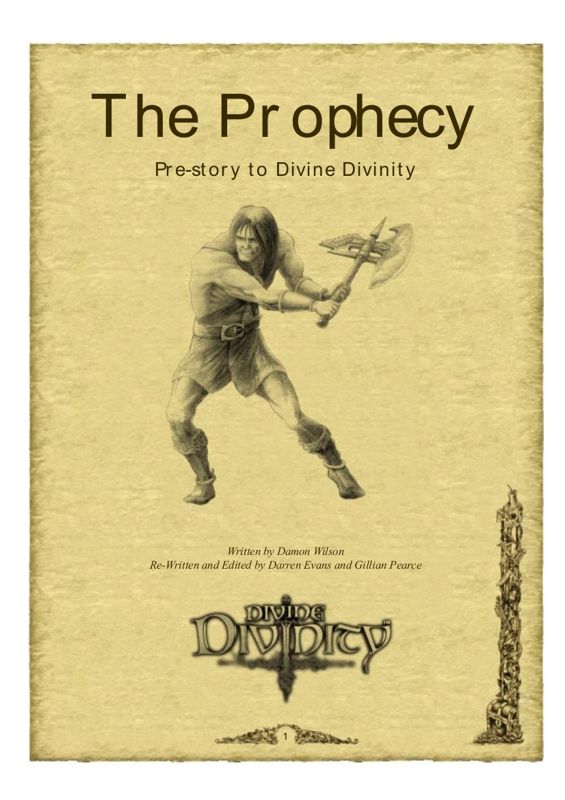 Extras for Divinity II: Developer's Cut (Windows) (GOG.com release): "The Prophecy" Novel