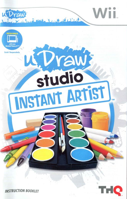 Manual for uDraw Studio: Instant Artist (Wii): Front