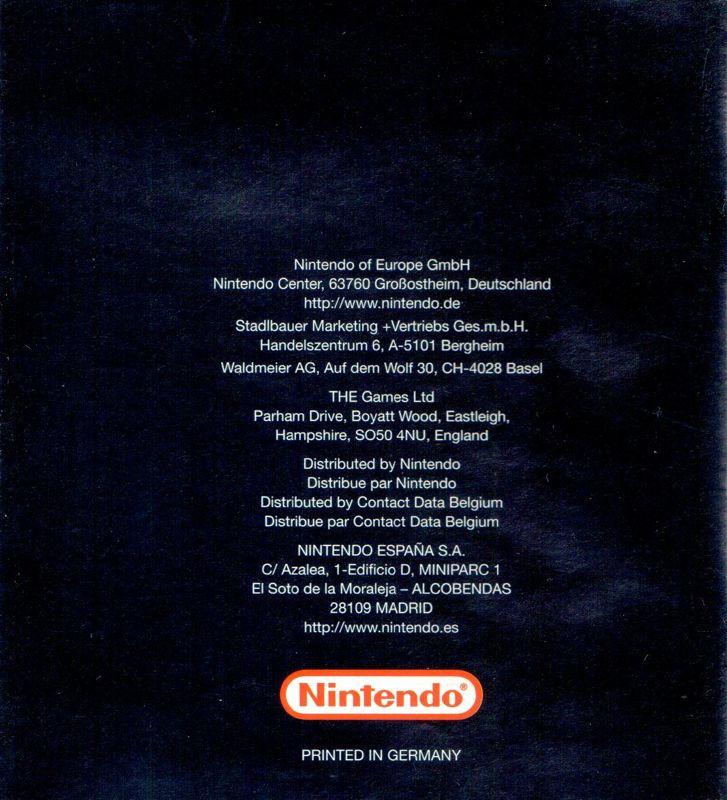 Manual for Shadowgate Classic (Game Boy Color): Back