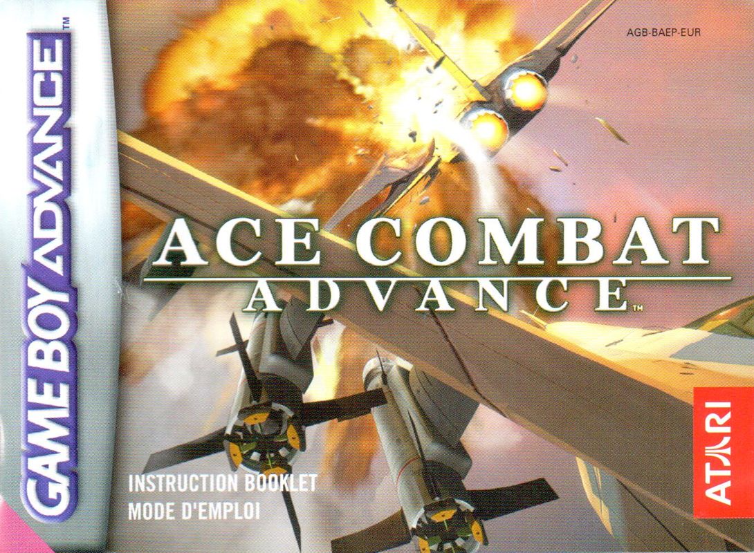 Manual for Ace Combat Advance (Game Boy Advance): Front