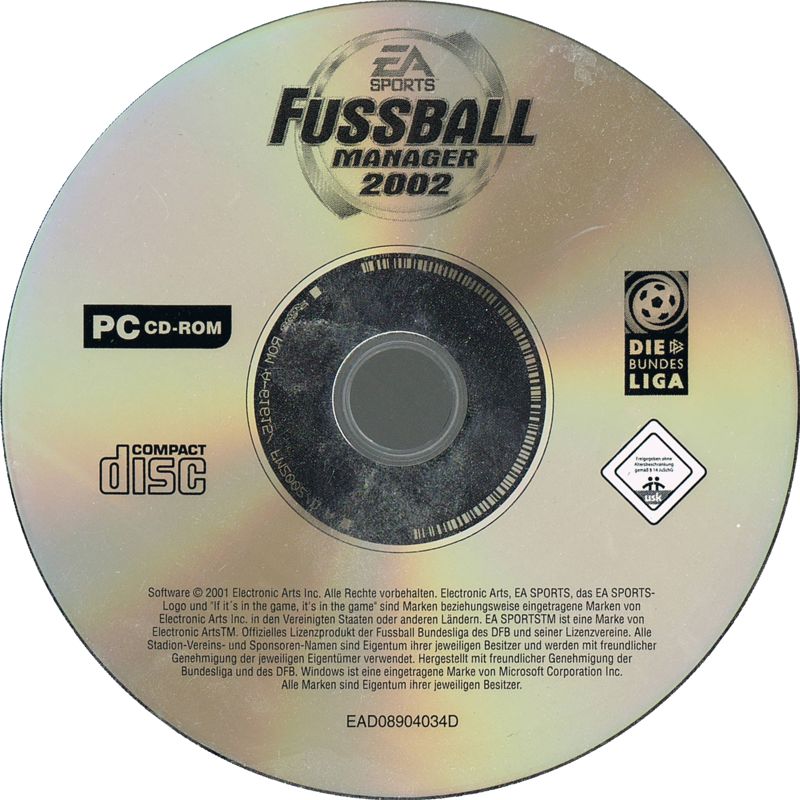 Media for Fussball Manager 2002 (Windows) (EA Sports Classics release)