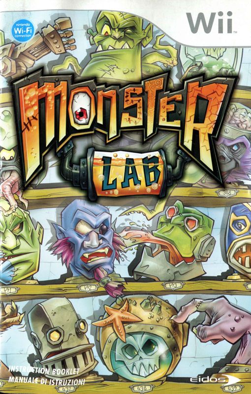 Manual for Monster Lab (Wii): Front