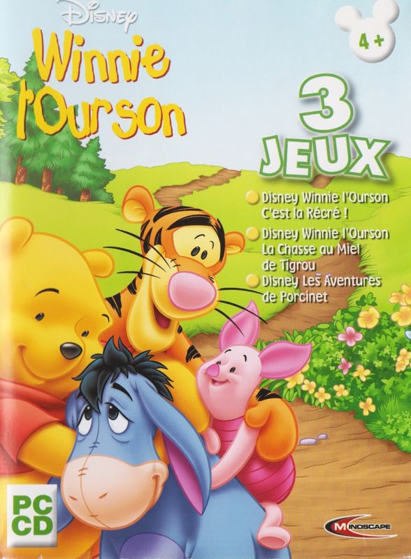 Front Cover for Disney Winnie l'Ourson: 3 Jeux (Windows)