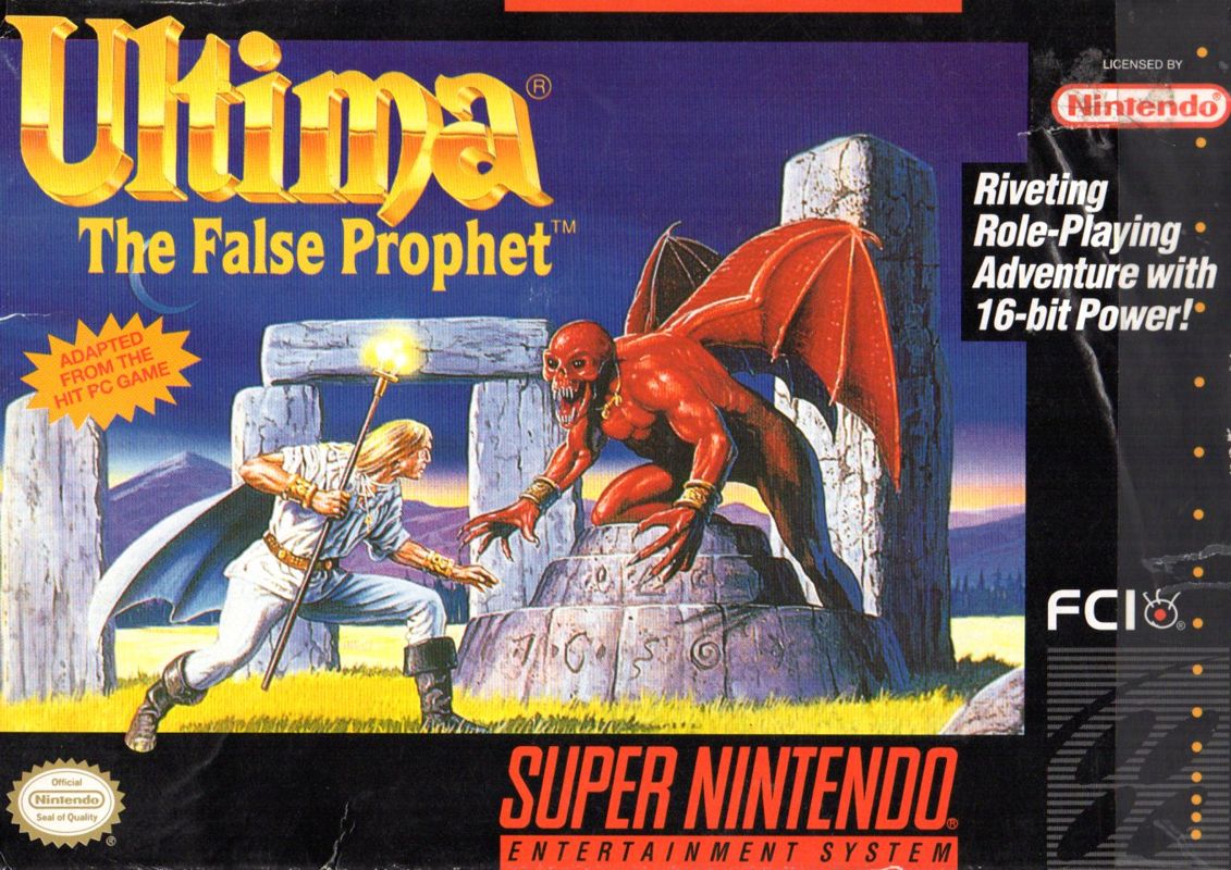 Front Cover for Ultima VI: The False Prophet (SNES)