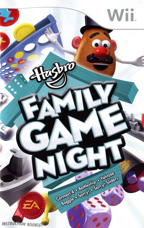 Manual for Hasbro Family Game Night (Wii): Front