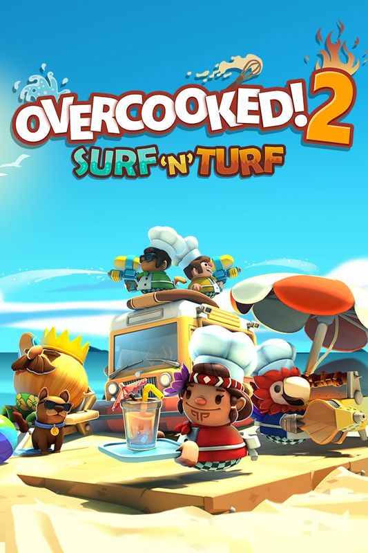 Front Cover for Overcooked! 2: Surf 'n' Turf (Windows Apps and Xbox One) (download release)