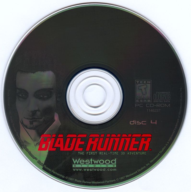 Media for Blade Runner (Windows) (1998 release): Disc 4