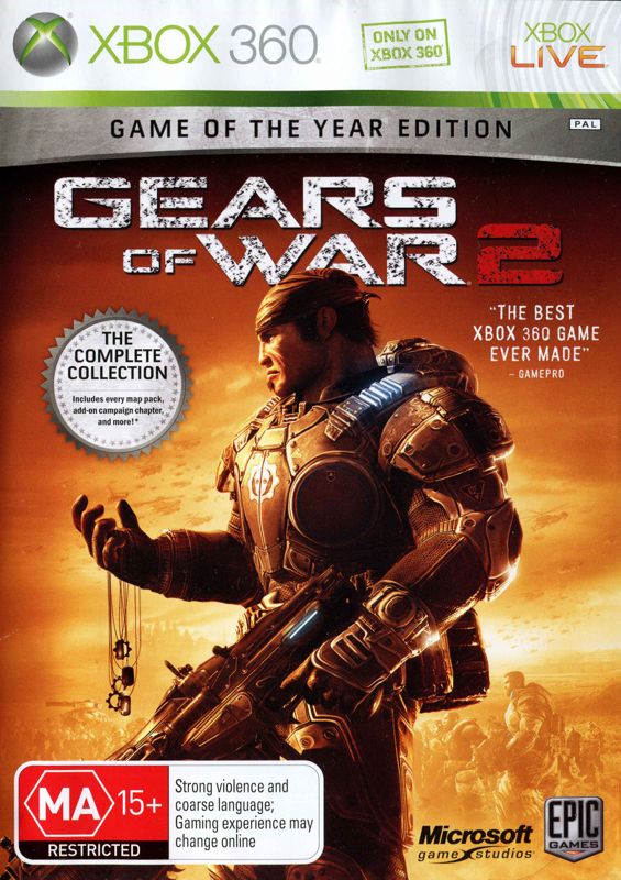 Front Cover for Gears of War 2: Game of the Year Edition (Xbox 360)