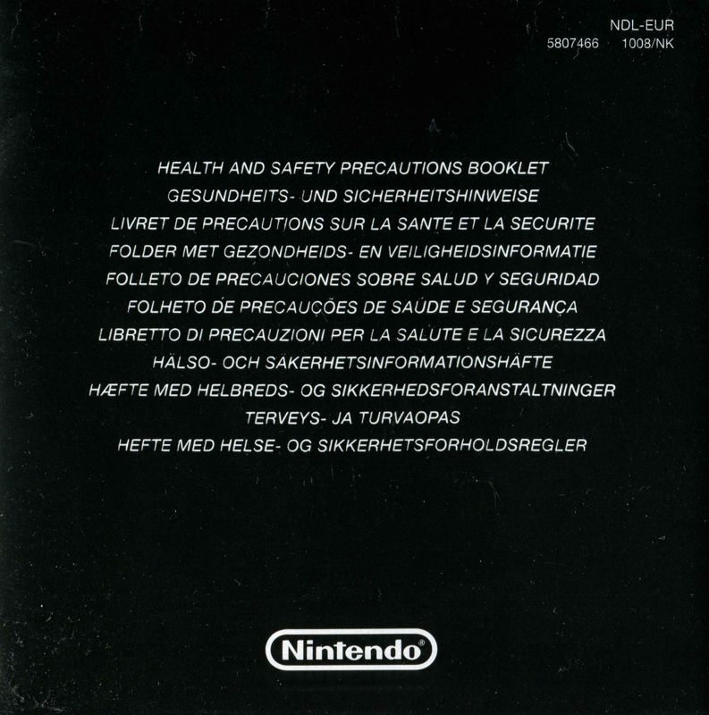 Extras for My Healthy Cooking Coach (Nintendo DS): Warranty - front