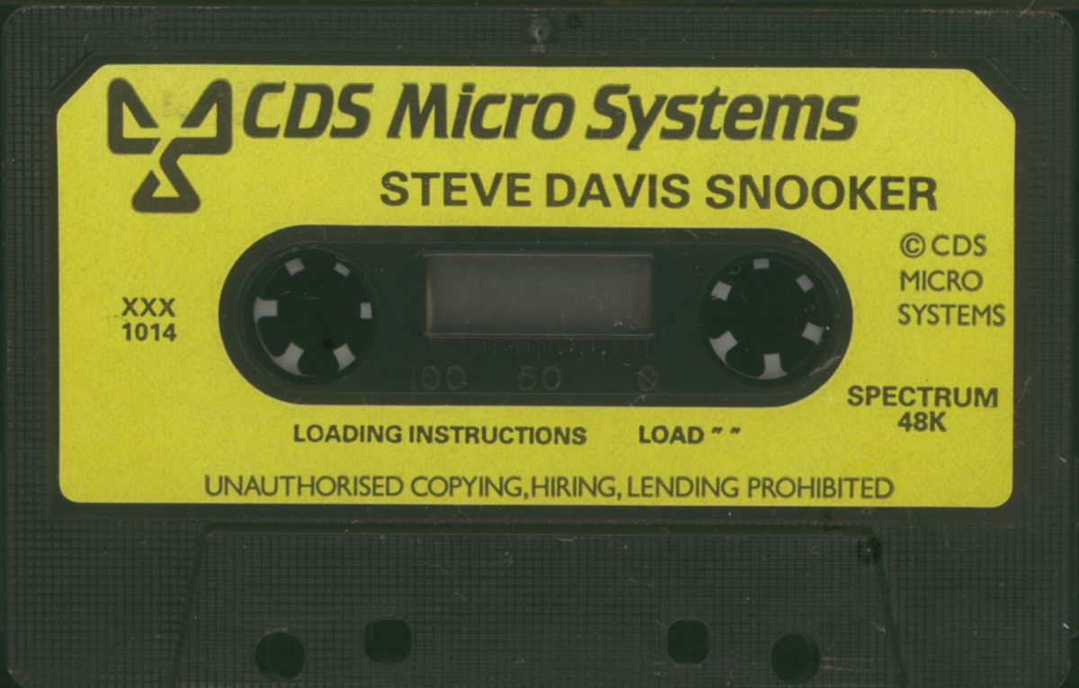 Media for Steve Davis Snooker (ZX Spectrum)