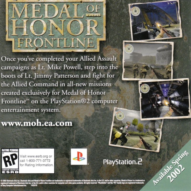 Other for Medal of Honor: Allied Assault (Windows): Jewel Case - Front Inlay