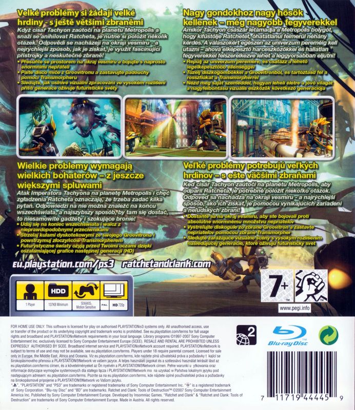 Ratchet & Clank Future: Tools of Destruction cover or packaging material -  MobyGames