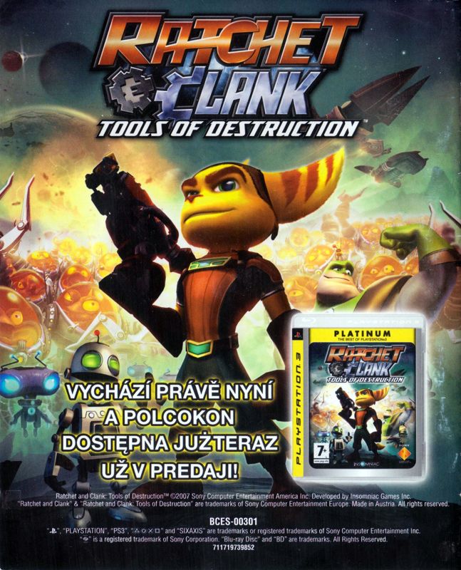 Manual for Ratchet & Clank Future: Quest for Booty (PlayStation 3): Back