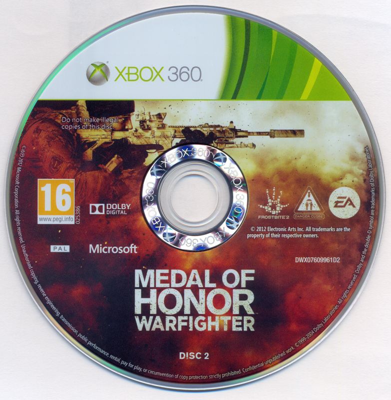 Media for Medal of Honor: Warfighter (Xbox 360): Disc 2