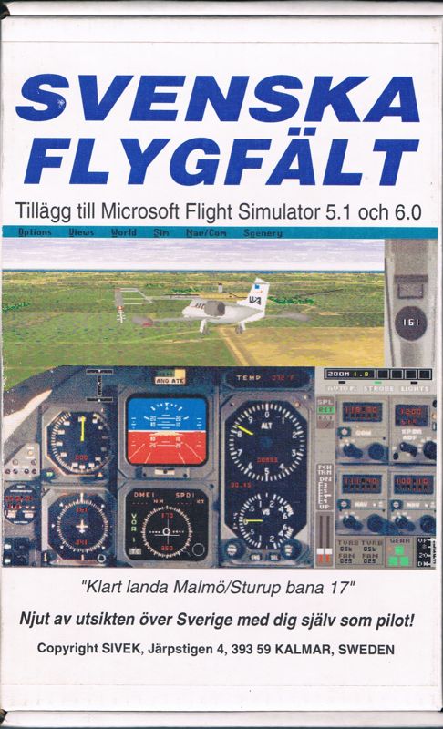 Front Cover for Svenska Flygfält (DOS and Windows)