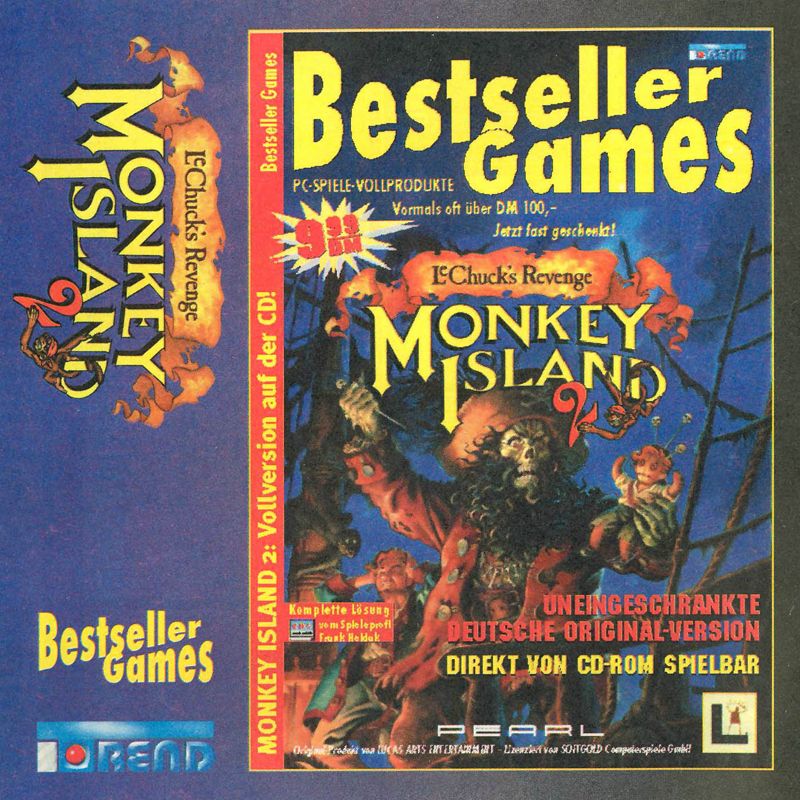 Front Cover for Monkey Island 2: LeChuck's Revenge (DOS) (Covermount BestSeller Games #07 (Second Edition))