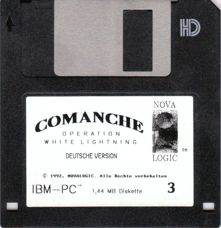 Media for Comanche: Maximum Overkill (DOS): Disk 3