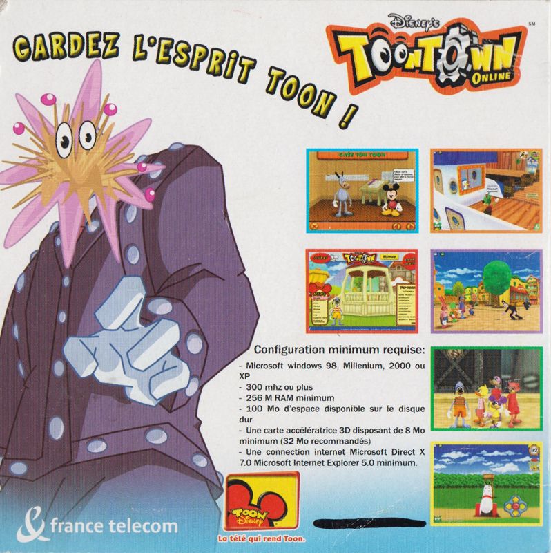 Back Cover for Toontown Online (Windows) (France Telecom release (2005))