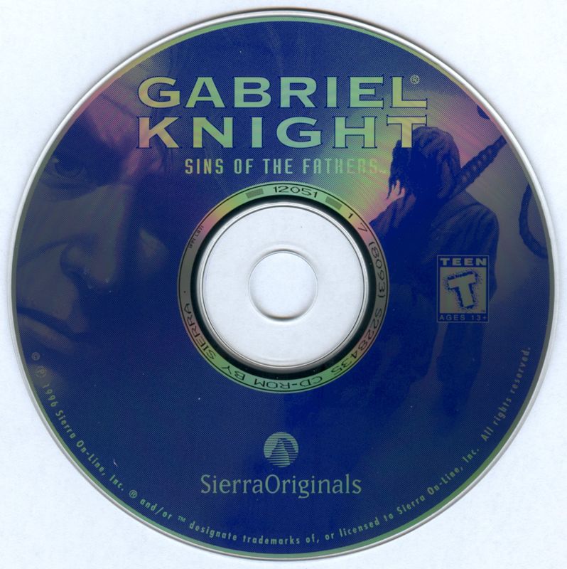 Media for Gabriel Knight: Sins of the Fathers (DOS and Windows 3.x)