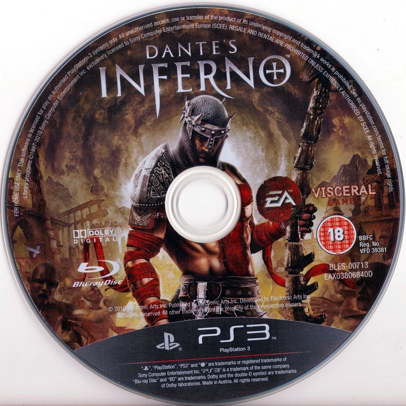 Dante's Inferno cover or packaging material - MobyGames