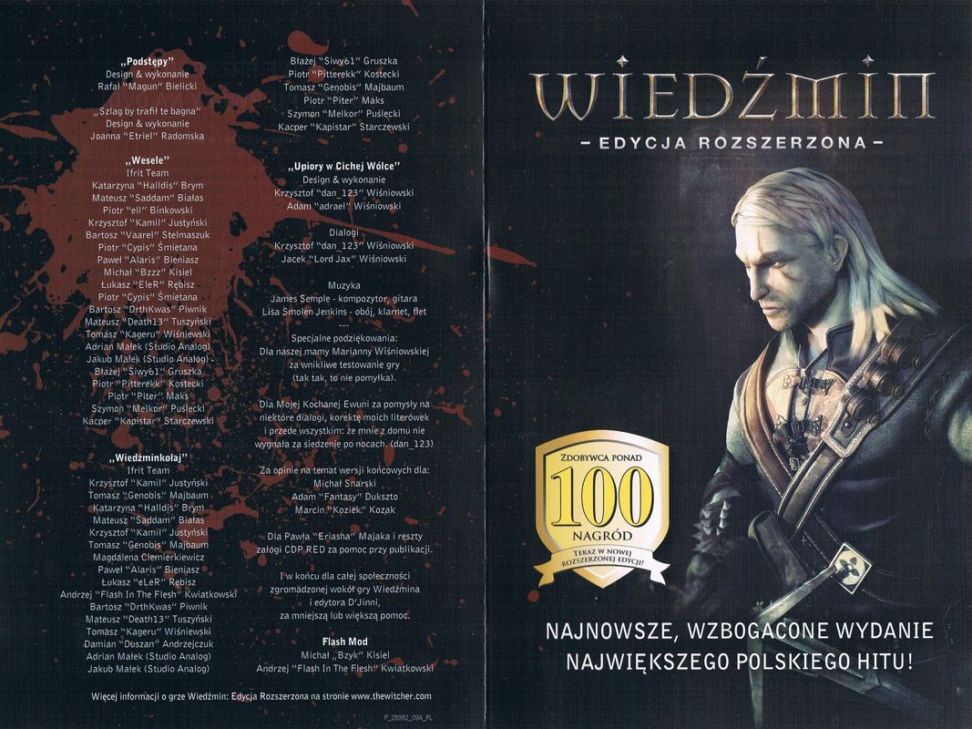 Other for The Witcher: Enhanced Edition - Platinum Edition (Windows): Flyer front