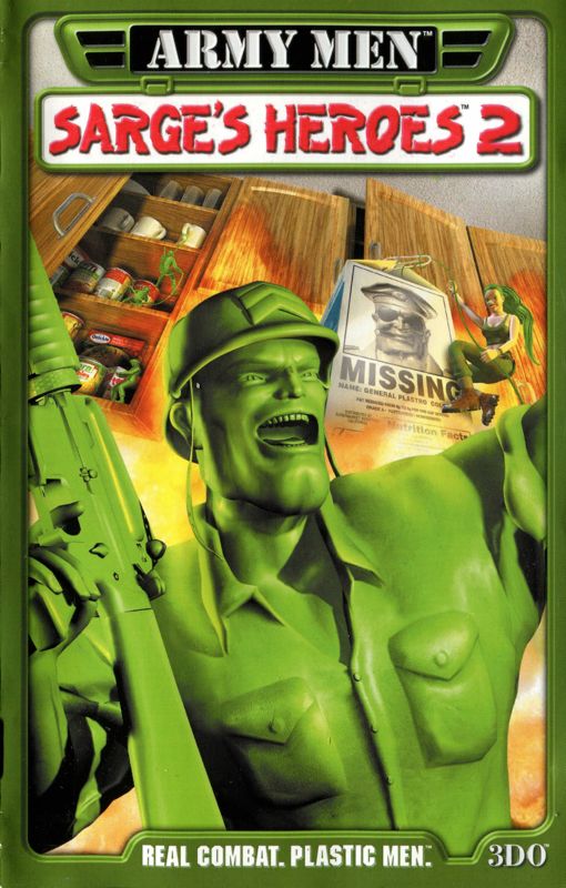 Manual for Army Men: Sarge's Heroes 2 (PlayStation 2): Front